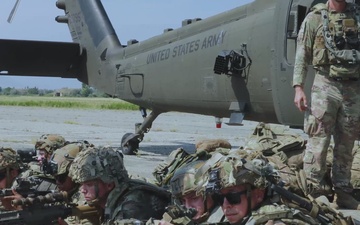 Agile Spirit 25 - Air Assault Cold/Hot-Loading Procedures Training (B-Roll)
