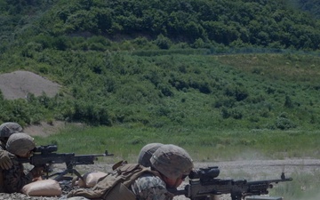 2/23 Marines Conduct M240B Machine Gun Range during KMEP 25.2