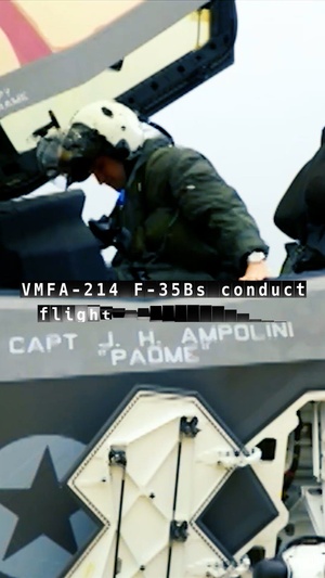 VMFA-214 F-35Bs conduct flight operations at Osan Air Base in South Korea
