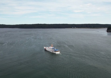 Coast Guard Cutter Earl Cunningham (WPC 1159) crew transits through Kodiak