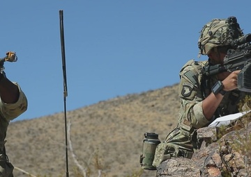 FLARNG Soldiers assess incoming vehicle at NTC