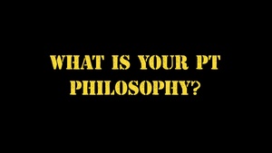 Crusader Talks: PT philosophy