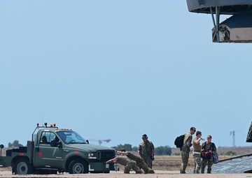 12th Air Task Force Airmen transfer cargo during exercise Bamboo Eagle 25-3 (B-Roll)