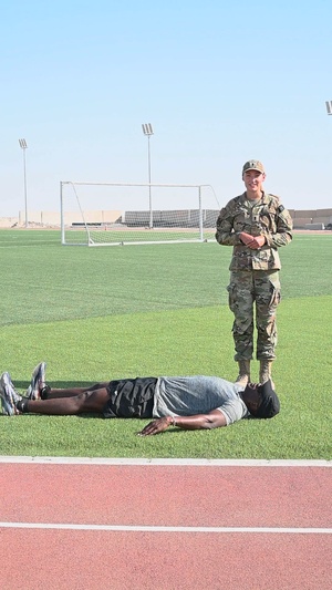 Hey, Airman! Performing CPR