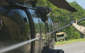 Stryker survey and Black Hawk aircraft DECON B-Roll