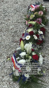 D-Day Ceremony at Eisenhower Statue, Normandy