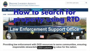 How to search for property using RTD
