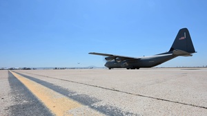 A C-130J prepares for takeoff during exercise Bamboo Eagle 25-3 (Time-Lapse B-Roll)