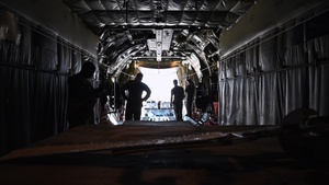 U.S. Airmen load cargo onto a C-130J during exercise Bamboo Eagle 25-3 (Time-Lapse B-Roll)