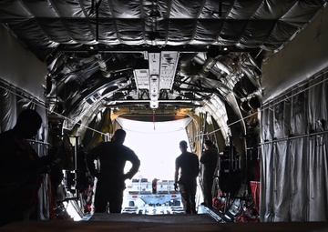 U.S. Airmen load cargo onto a C-130J during exercise Bamboo Eagle 25-3 (Time-Lapse B-Roll)