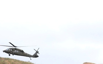 B-Roll Caribbean Thunder 2025 UH-60 Black Hawk Conducts Resupply Mission Across Puerto Rico