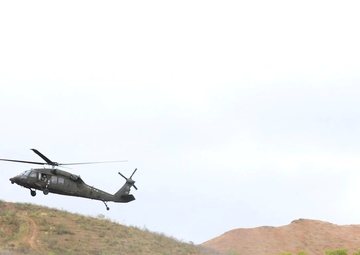 B-Roll Caribbean Thunder 2025 UH-60 Black Hawk Conducts Resupply Mission Across Puerto Rico