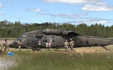 Forward Arming and Refueling Point (FARP) operations at Fort McCoy WI.