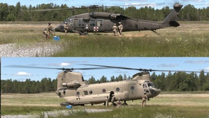 Forward Arming and Refueling Point (FARP) operation at Fort McCoy WI.