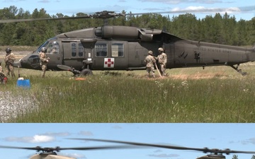 Forward Arming and Refueling Point (FARP) operation at Fort McCoy WI.