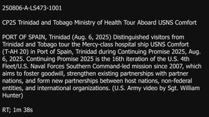 CP25 Trinidad and Tobago Ministry of Health Tour Aboard USNS Comfort