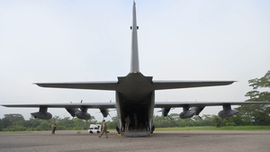 U.S. Air Force pararescumen free-fall over Colombia during Colombian-led, international exercise