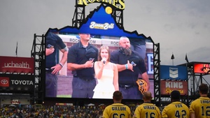 Red Eye flyover for Savannah Bananas