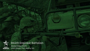 844th Engineer Battalion Attacked In Complete Darkness