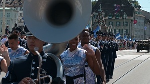 US Air Force Band, Honor Guard perform at Basel Tattoo in Switzerland