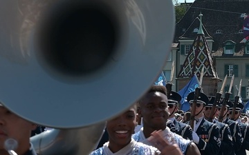 US Air Force Band, Honor Guard perform at Basel Tattoo in Switzerland