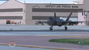 F-35s visit Offutt AFB Gas and Go