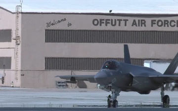 F-35s visit Offutt AFB Gas and Go
