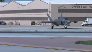 Marine F-35s visit Offutt AFB