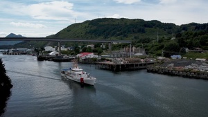 Coast Guard Cutter Earl Cunningham transits Kodiak, Alaska