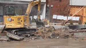 USACE Debris Removal from a Multi-family Property in Pacific Palisades damaged by January 2025 southern California wildfires