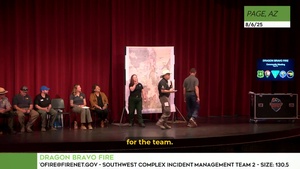 ERIC Interpreter provides accessible communication during the Dragon Bravo Fire Community Meeting