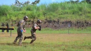 822d Base Defense and Panamanian security forces members train in Panama