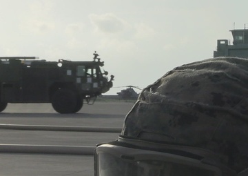 MWSS-172 Marines check fuel during FARP