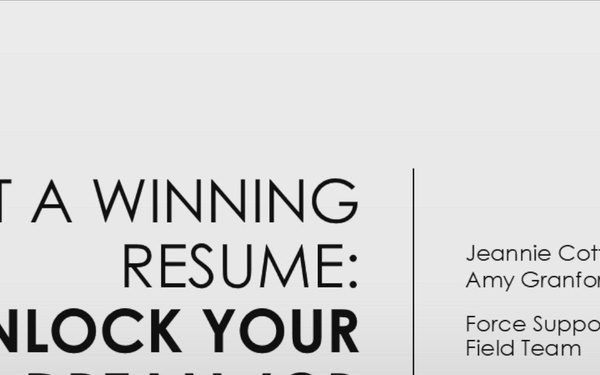 Craft a Winning Resume - Operations Version
