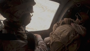 JTF-SB Marines execute aerial insert for Yuma National Defense Area signage emplacement