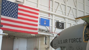 Always ready: McConnell maintainers swap KC-135's engine