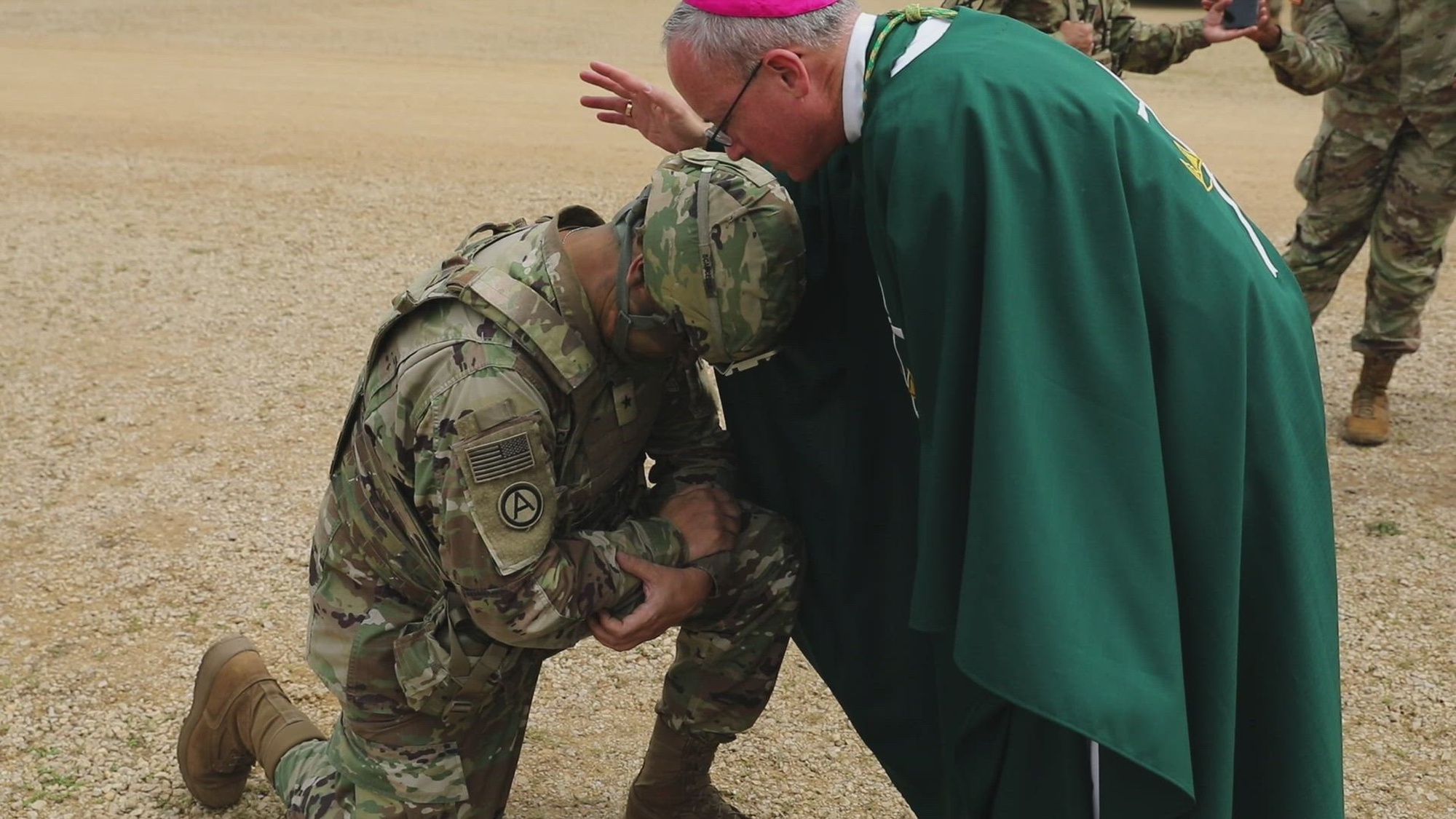U.S. Air Force Reserve Col. Gregg Caggianelli, a chaplain with the Air Force Reserve Command at Robins Air Force Base, Georgia, performs religious services and discusses his role and the role of chaplains in the military for Global Strike 2025 during the Combat Support Training Exercise (CSTX) at Fort McCoy, Wisconsin, Aug. 10. CSTX builds a resilient Army Reserve force capable of responding to global challenges and supporting national defense. (U.S. Army Reserve video by Spc. Xavier Chavez)