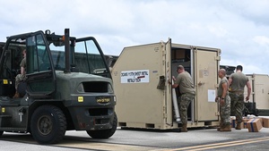 D.C. Air National Guard load equipment for redeployment from REFORPAC exercise