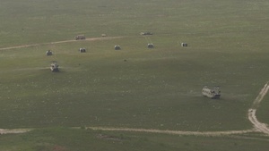 Aerial Footage of a Wet Gap Crossing During Combat Support Training Exercise 2025