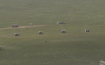 Aerial Footage of a Wet Gap Crossing During Combat Support Training Exercise 2025