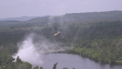 Aerial Footage of a Wet Gap Crossing During Combat Support Training Exercise 2025