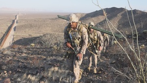 Combat Logistics Battalion 15 Marines conduct National Defense Area signage emplacement mission