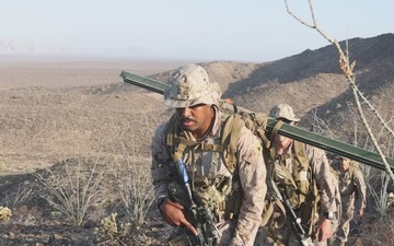 Combat Logistics Battalion 15 Marines conduct National Defense Area signage emplacement mission