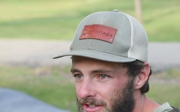 Paddler stops at Garrison Dam during coast-to-coast canoe trip