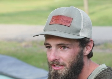 Paddler stops at Garrison Dam during coast-to-coast canoe trip