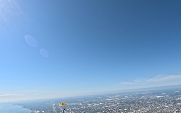 U.S. Army Parachute Team jumps for Chicago Air and Water Show