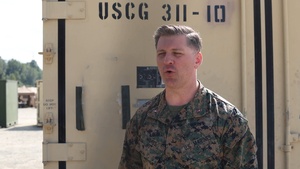 USMC CWO2 Bryan Morel Interview on CBRN Training with Coast Guard during AE25