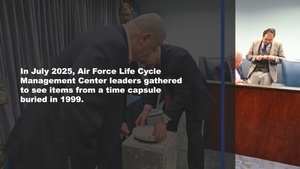 Air Force Life Cycle Management Center’s “uncorks” time capsule (VIDEO)