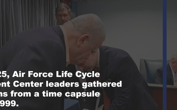 Air Force Life Cycle Management Center’s “uncorks” time capsule (VIDEO)