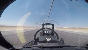 T-7A flight over Edwards Air Force Base